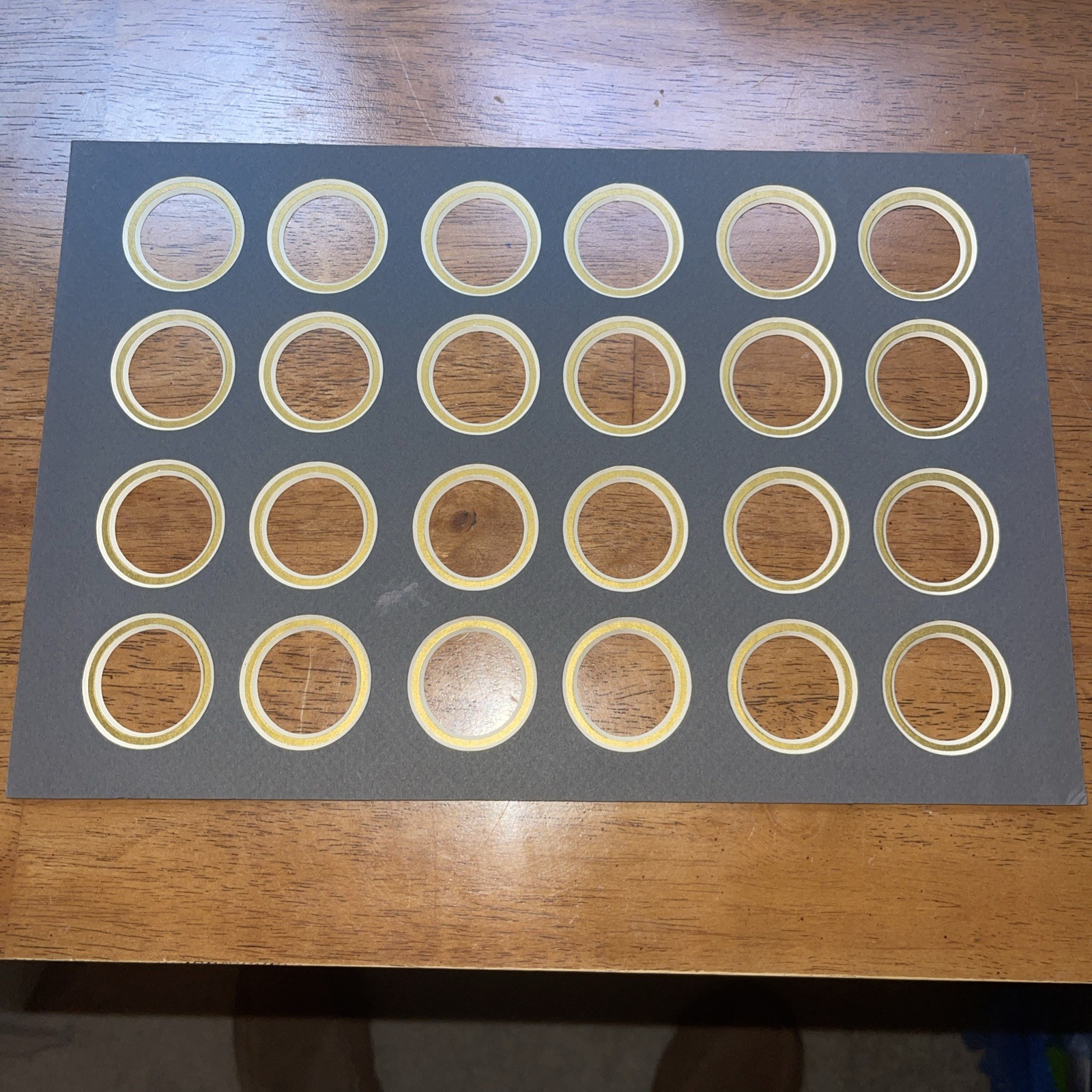8"X12" Double Mats With Cut-Outs For US Coins And/Or Collectibles