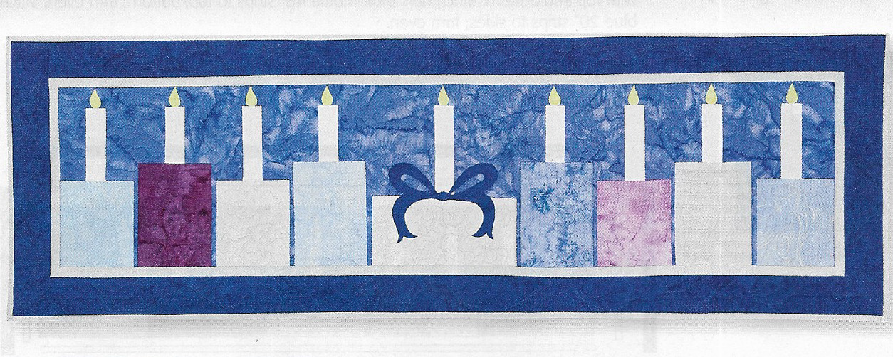 Festival of Lights Table Runner Quilt quilting pattern instructions