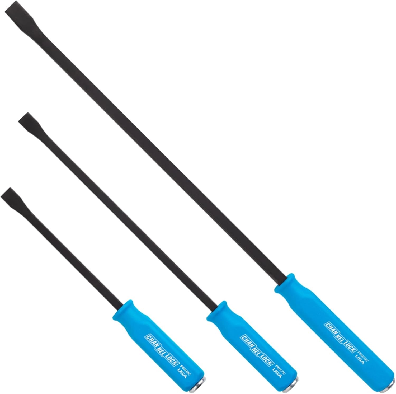 CHANNELLOCK 3pc Professional Pry Bar Set w/ 12, 17, and 25-inch Pry Bars