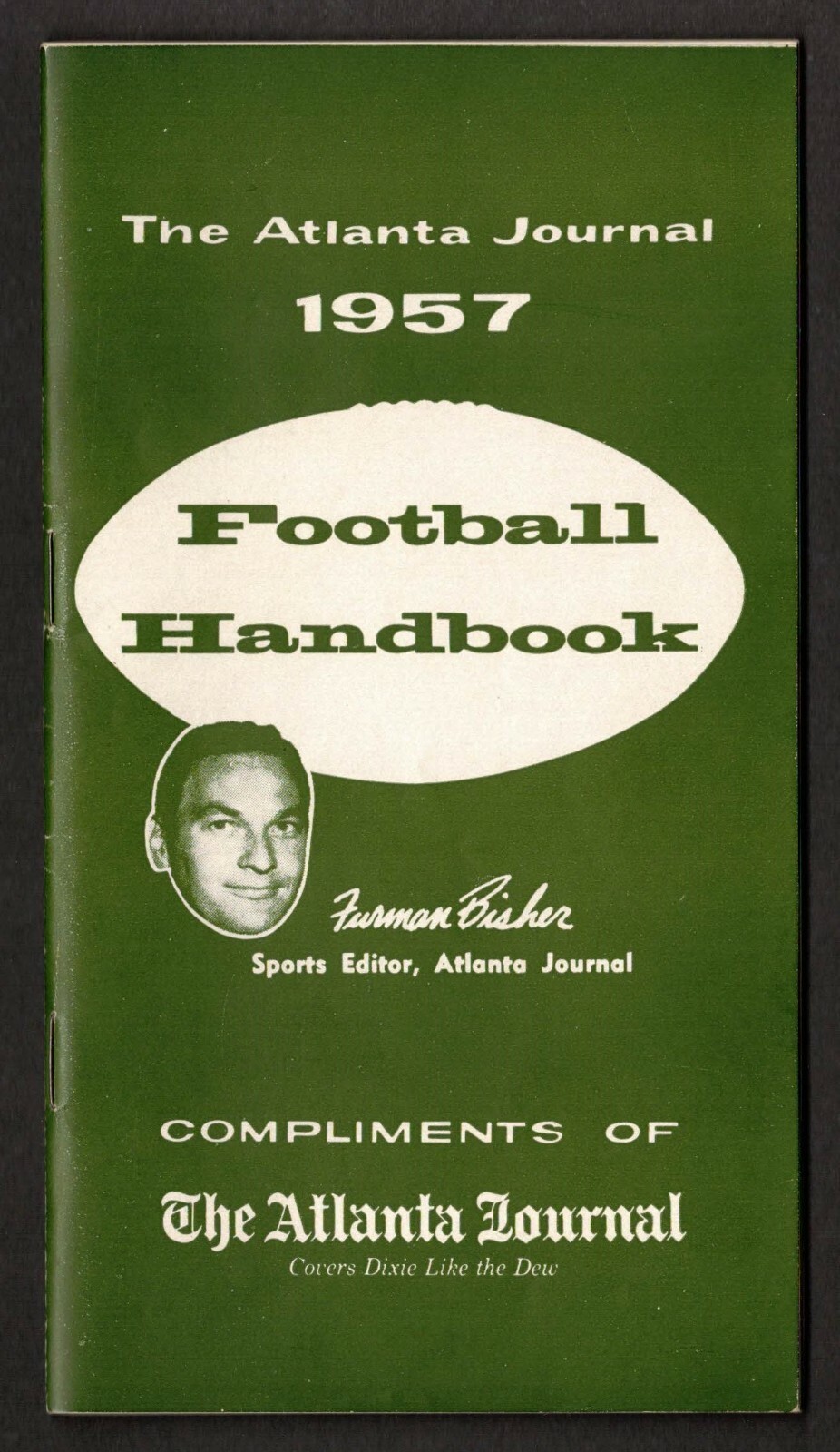 1957 "The Atlanta Journal" Football Handbook, NFL & College Football