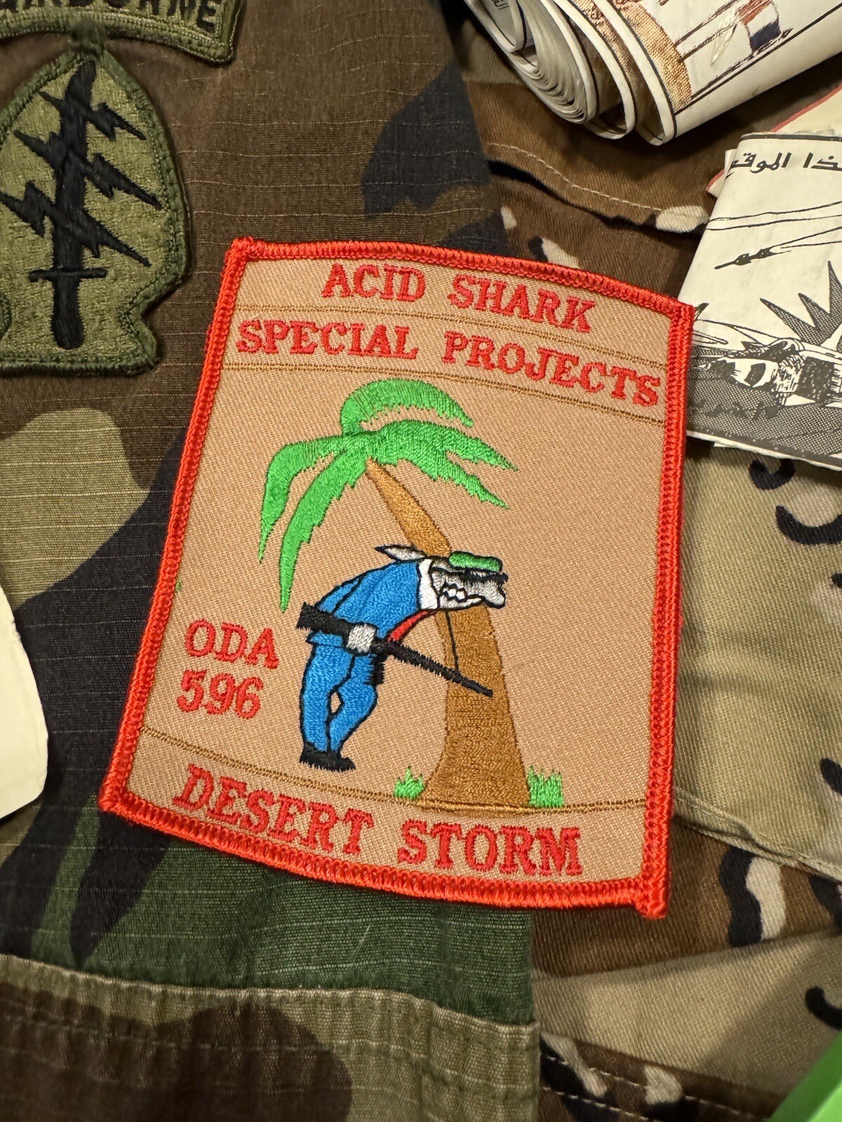 Operation Desert Storm ODA Special Forces Team Patch , Original From Veteran