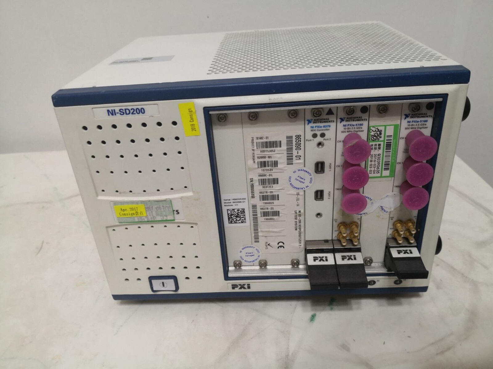 1PC National Instruments NI PXIe-1071+2*PXIE-5160+PXIE-8379 NI SD200 Chassis