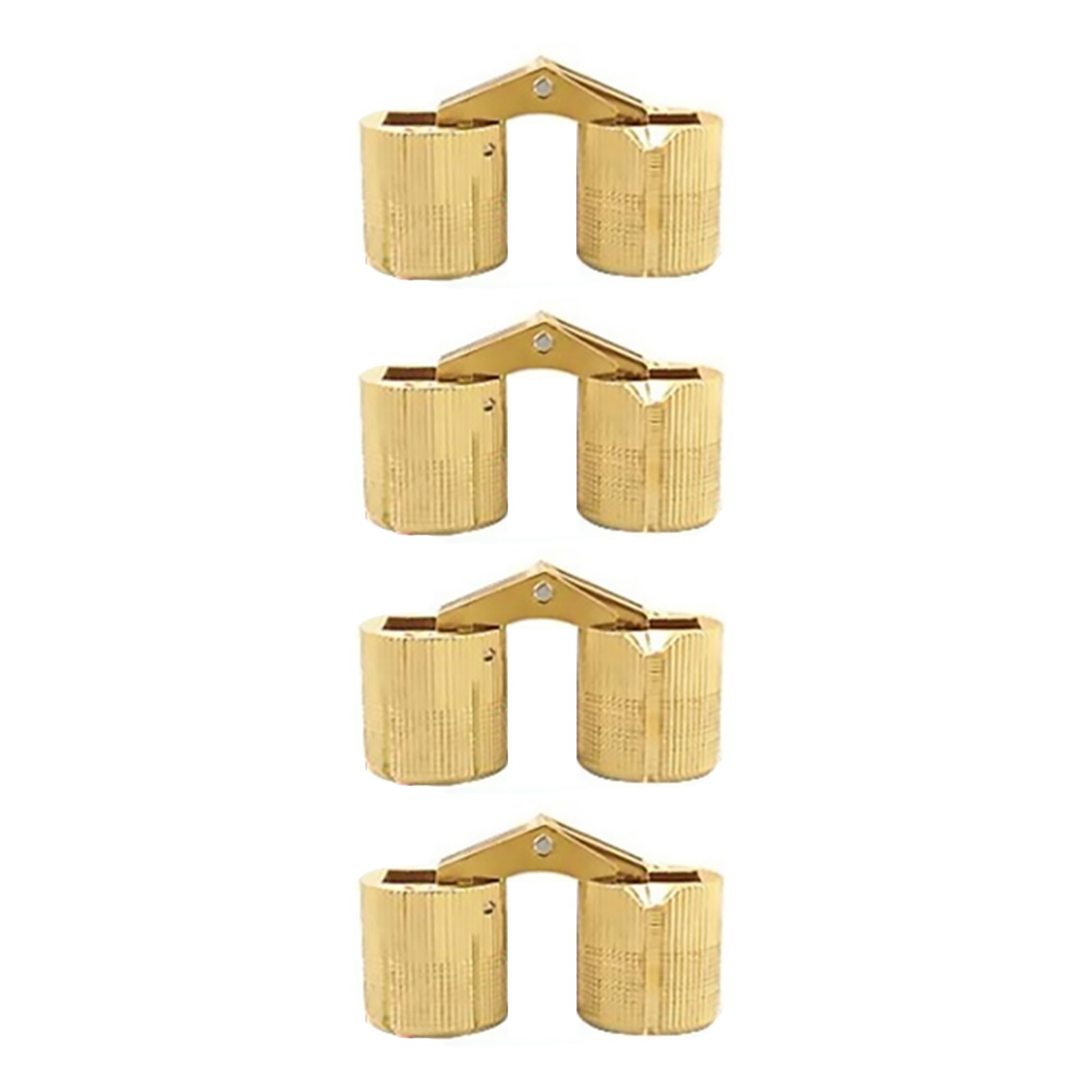 4Pcs/Set 10mm Brass Invisible Cabinet Hidden Barrel Hinge Accessories Part D