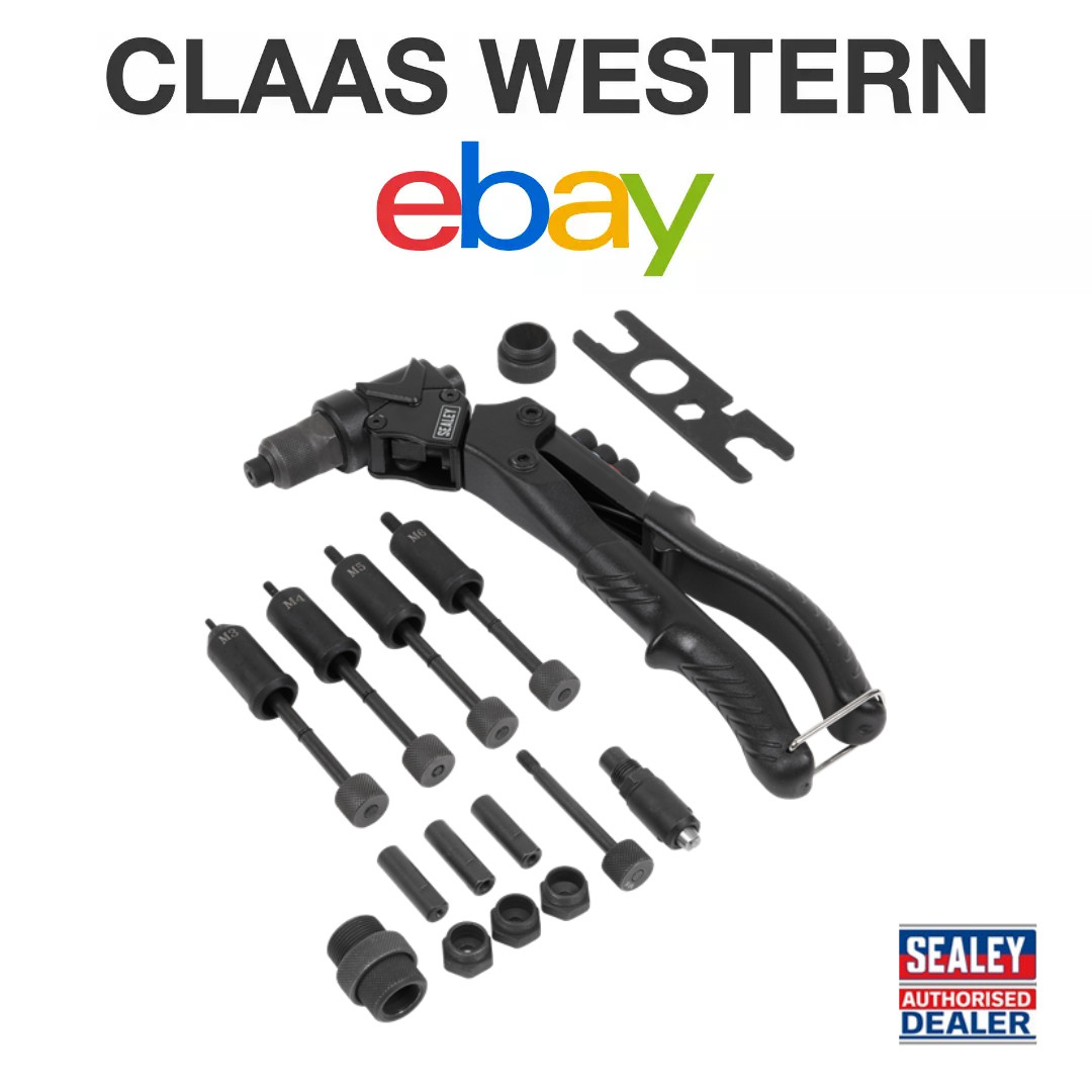 Sealey Blind Nut & Stud Riveting Kit - AK396 (F)