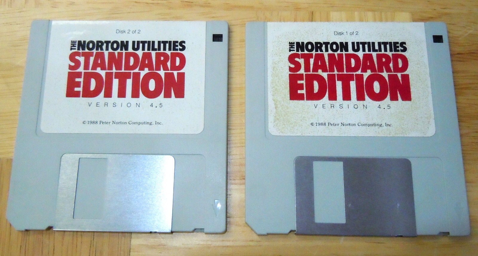 Norton Utilities Standard Edition Version 4.5 Standard & Advanced 1.44M Disks