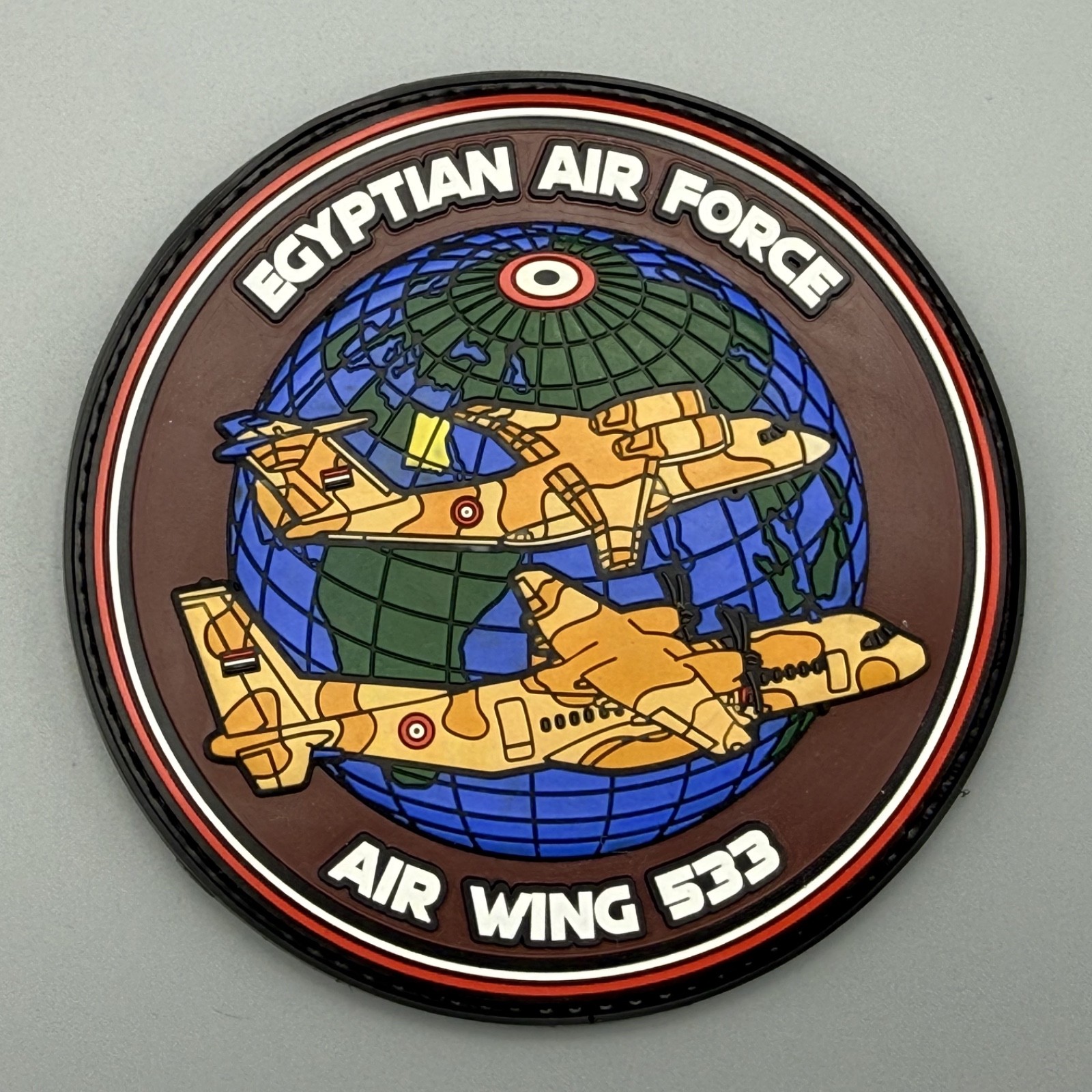 Egyptian Air Force Patch Air Wing 533 High Quality El Qūwāt El Gawīyä El Maṣrīya