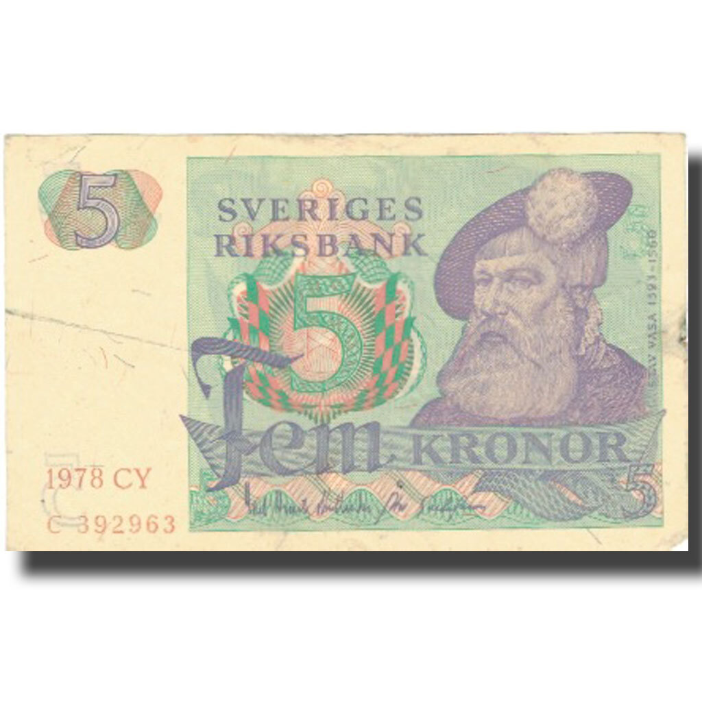 [#802480] Banknote, Sweden, 5 Kronor, 1981, 1981, KM:51d, EF(40-45)