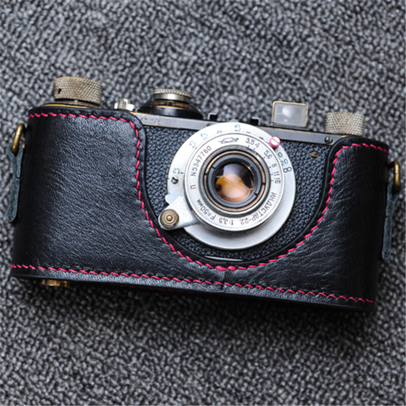 Funper Leica I Half Case Handmade Genuine Leather Camera Retro Style Cover New