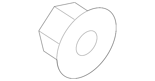 Genuine Hyundai Oil Feed Tube Nut 13396-06007-K
