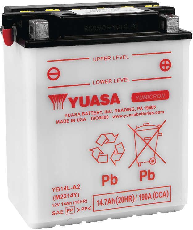 Yuasa 12V Heavy Duty Yumicron Battery For Suzuki GS1000L 1979 YUAM2214Y