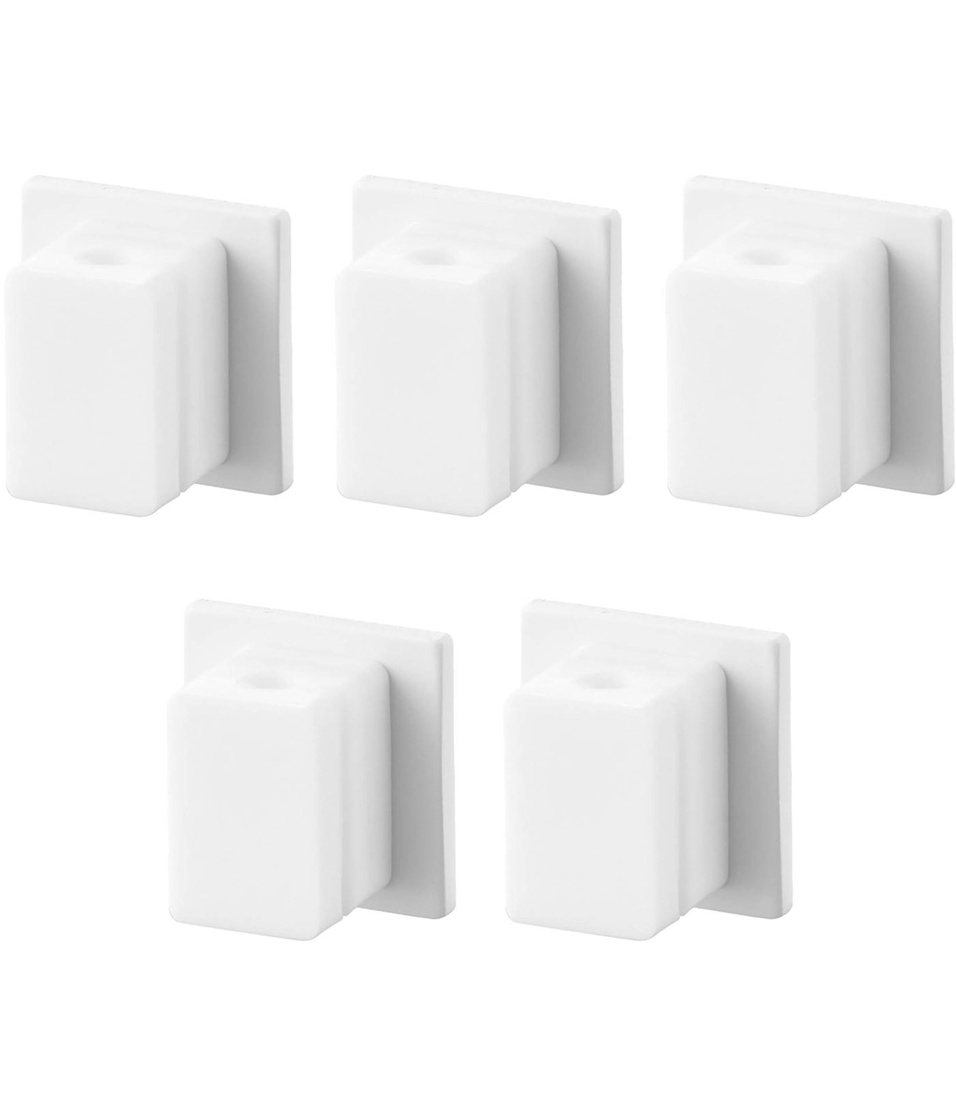 Yamazaki Magnetic Cable Holder, Set of 5, White, W2 x D1.4 x H2cm, Smart