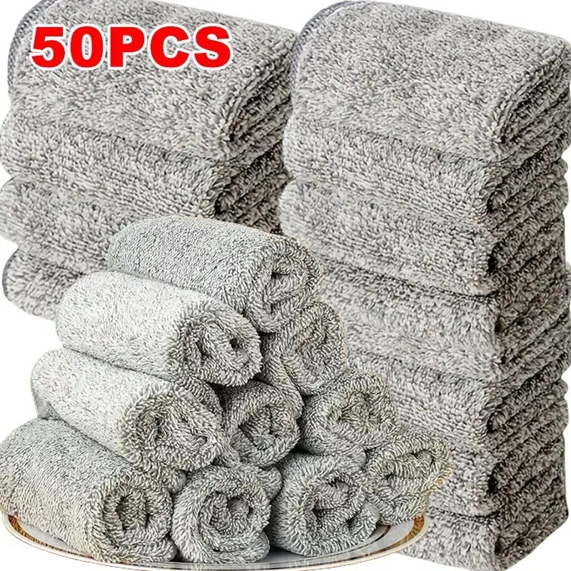 Microfiber Cleaning Cloths for Bicycle Car Kitchen Towel Absorbent Soft Stain-re
