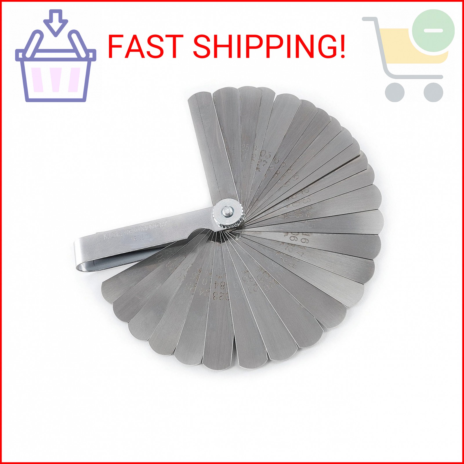 GEARWRENCH 32 Blade Deluxe SAE/Metric Feeler Gauge | 161D