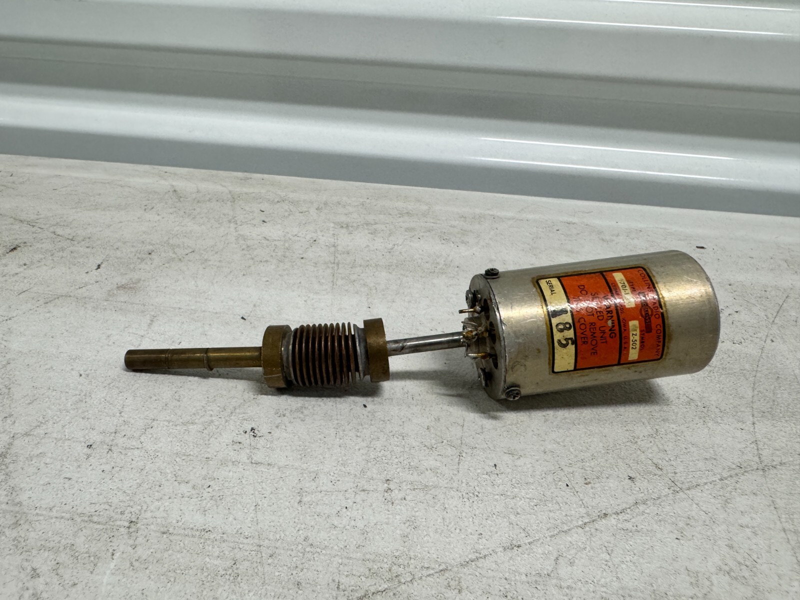 RARE Collins 70J-1 Tuning Coil? Z-502 for serial no 185Military Radio Receiver
