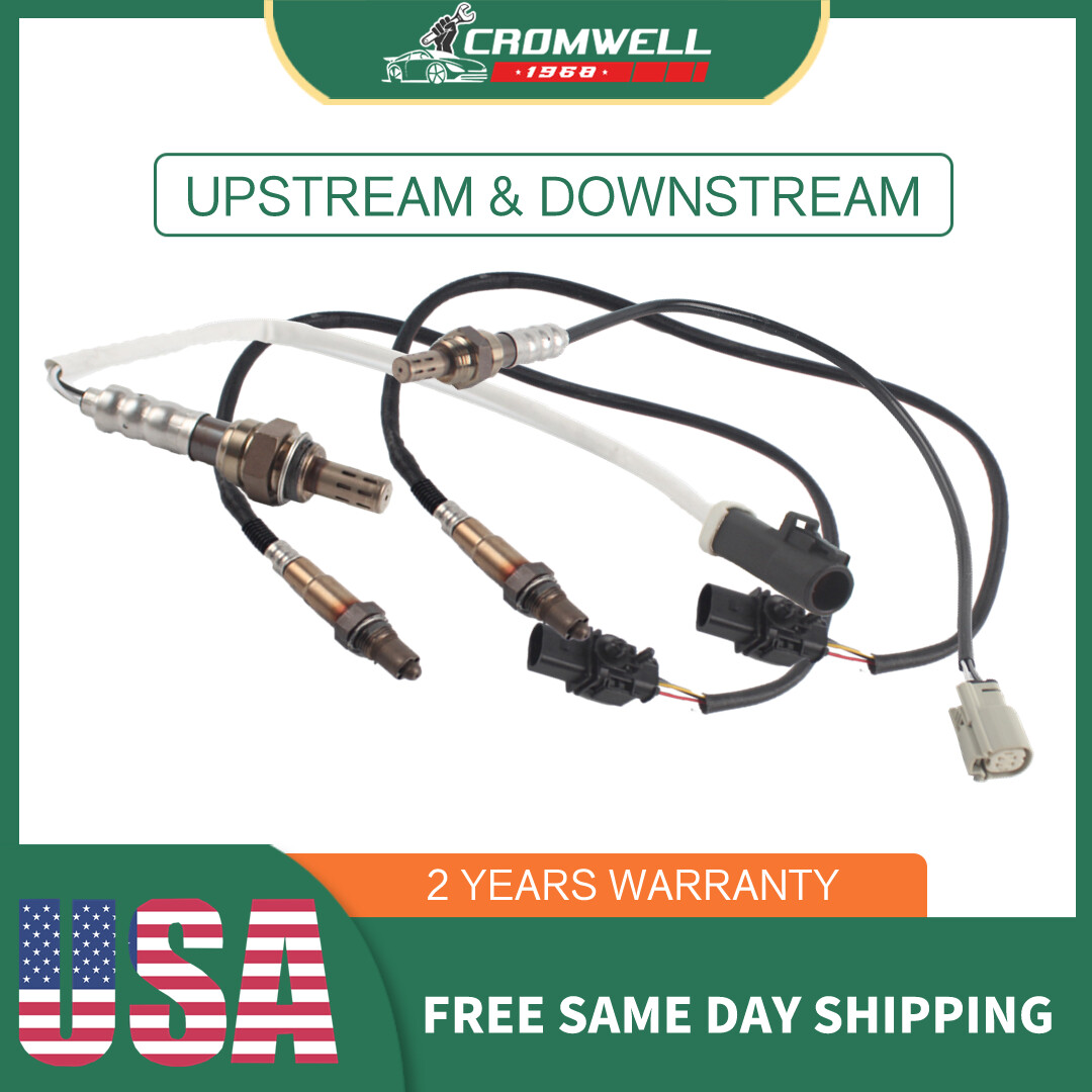4PCS O2 Lambda Oxygen Sensors Upstream & Downstream For Lincoln MKS 2011-14 3.5L