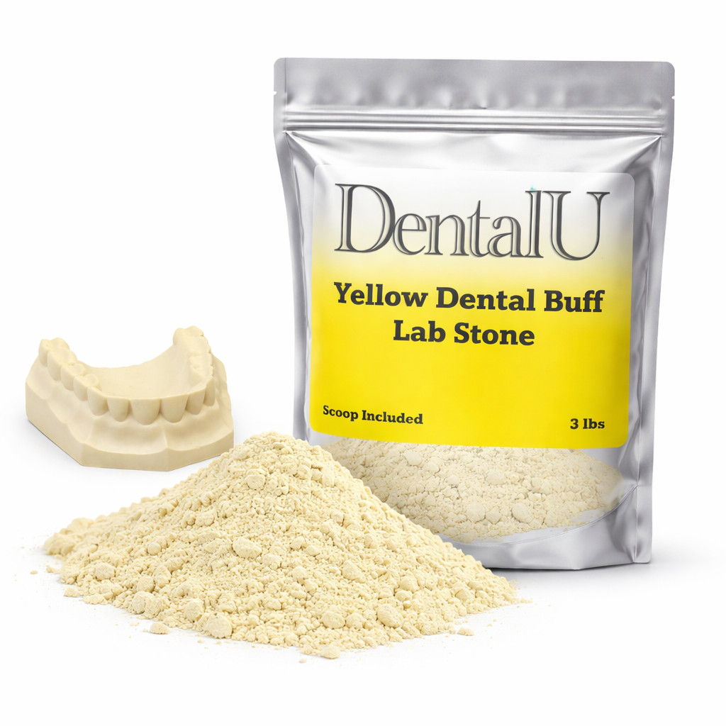 1 - 5 LBS Dental Yellow Buff Stone Dental Labs - All Purpose Compound - Scoop