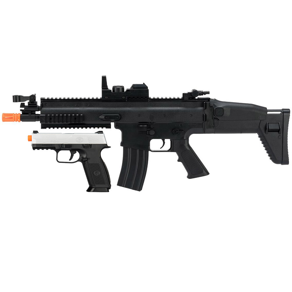 FN SCAR-L Entry-Level Airsoft Gun AEG Rifle w/ FNS-9 Spring Pistol 200969