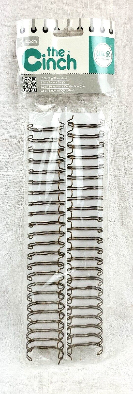 We R Memory Keepers 71012-7 The Cinch Book Binding Wires, 1" 2.5cm Bronze