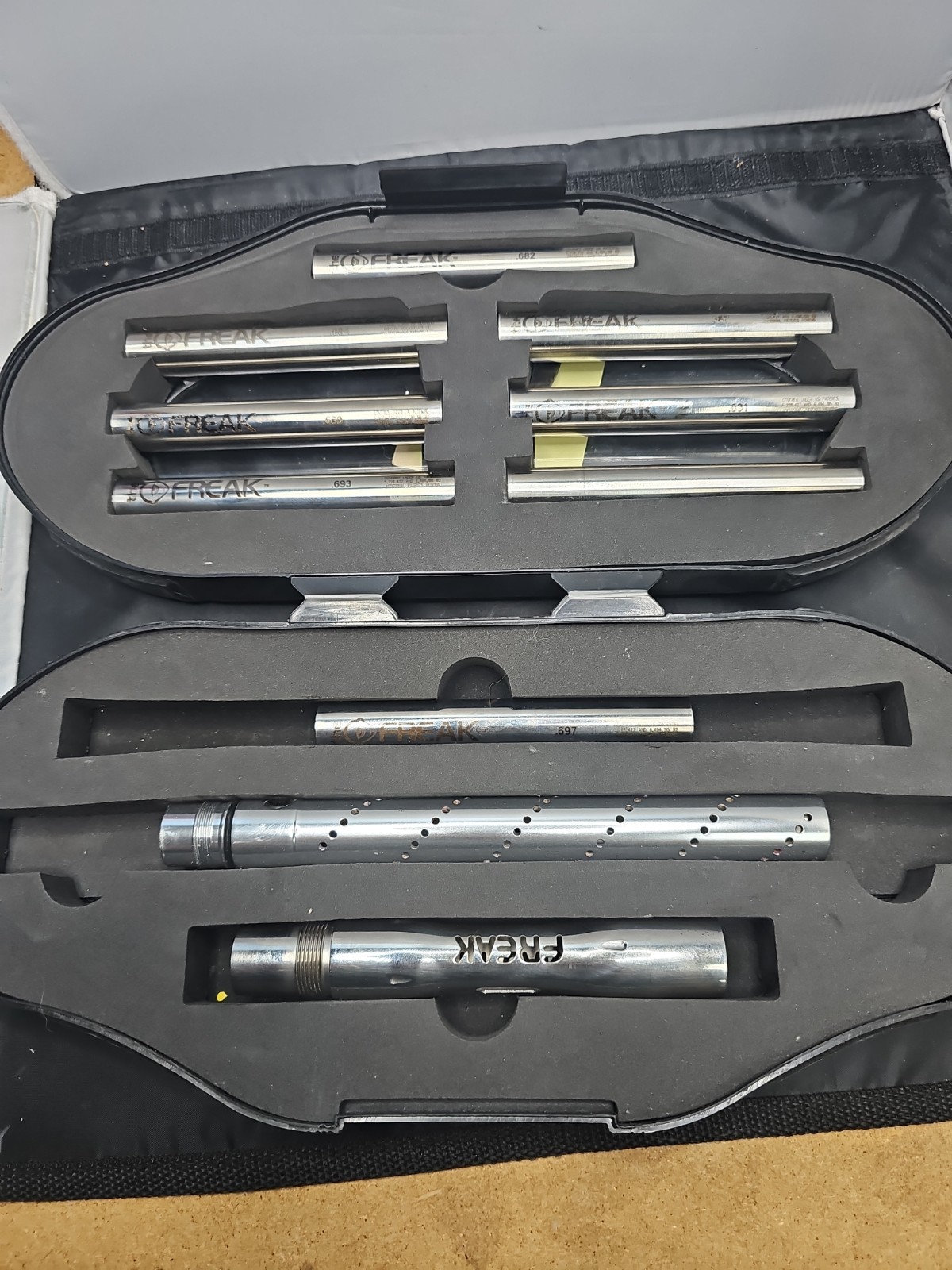 Freak Stainless Steel Barrel Inserts With Freak Barrel Mount And Tip Autococker