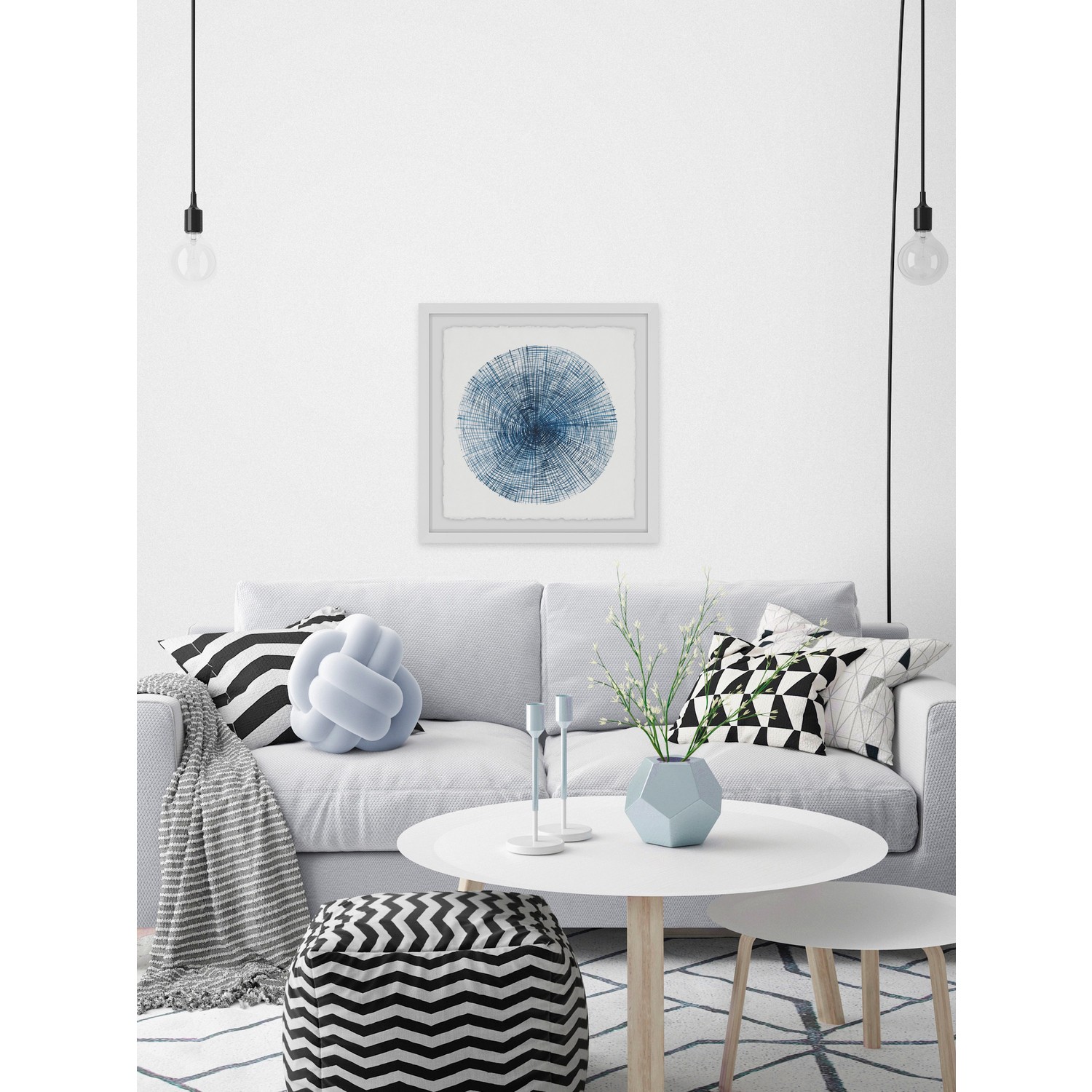 Marmont Hill Embossed Tree Ring Framed Painting Print