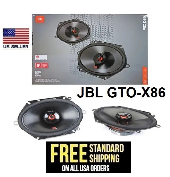 JBL GTO-X86 size: 6x8 / 5x7 Inch 2-way GTO series Car Speakers 180 Watts PAIR