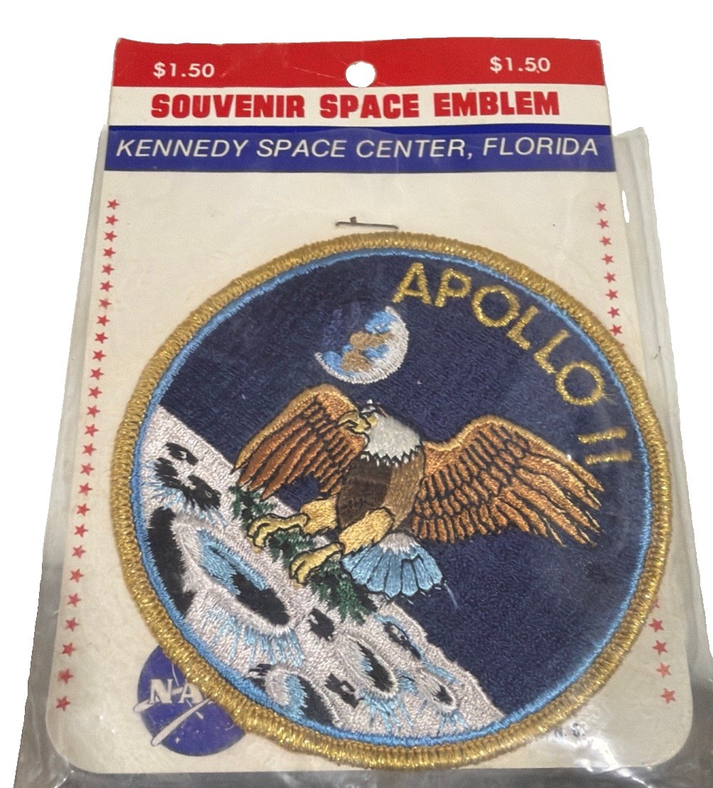 NASA Kennedy Space Center Apollo II Commemorative Patch 1969 Mission 3 1/2”Round