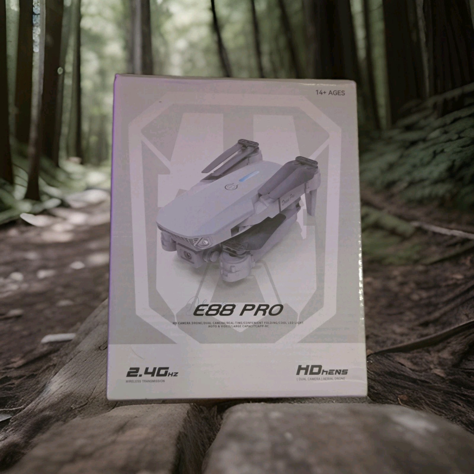 E88 Pro HD Foldable Camera Drone Wireless Transmission Beginners Ages 14 & UP
