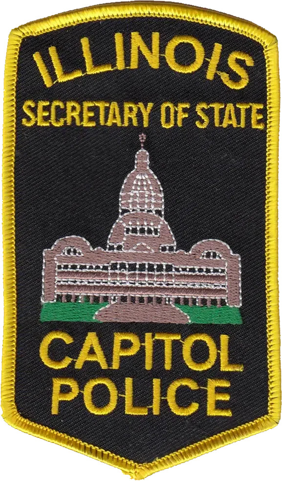 ILLINOIS SECRETARY OF STATE SHOULDER PATCH: Capitol Police Officer - Standard