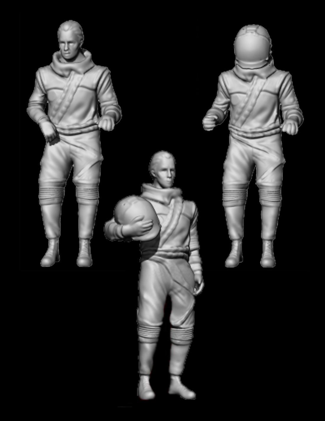 Green Strawberry 1/72 Babylon 5 Starfury Pilots Resin Figures