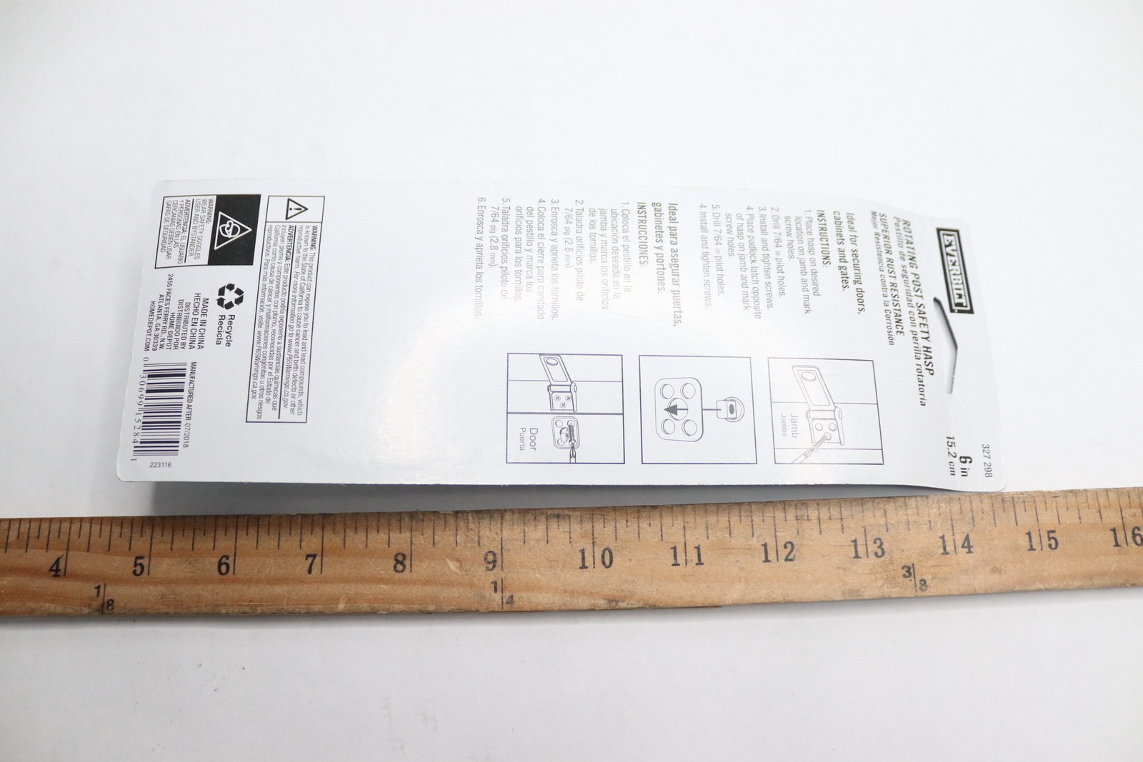 Everbilt 6 in. Galvanized Rotating Post Safety Hasp