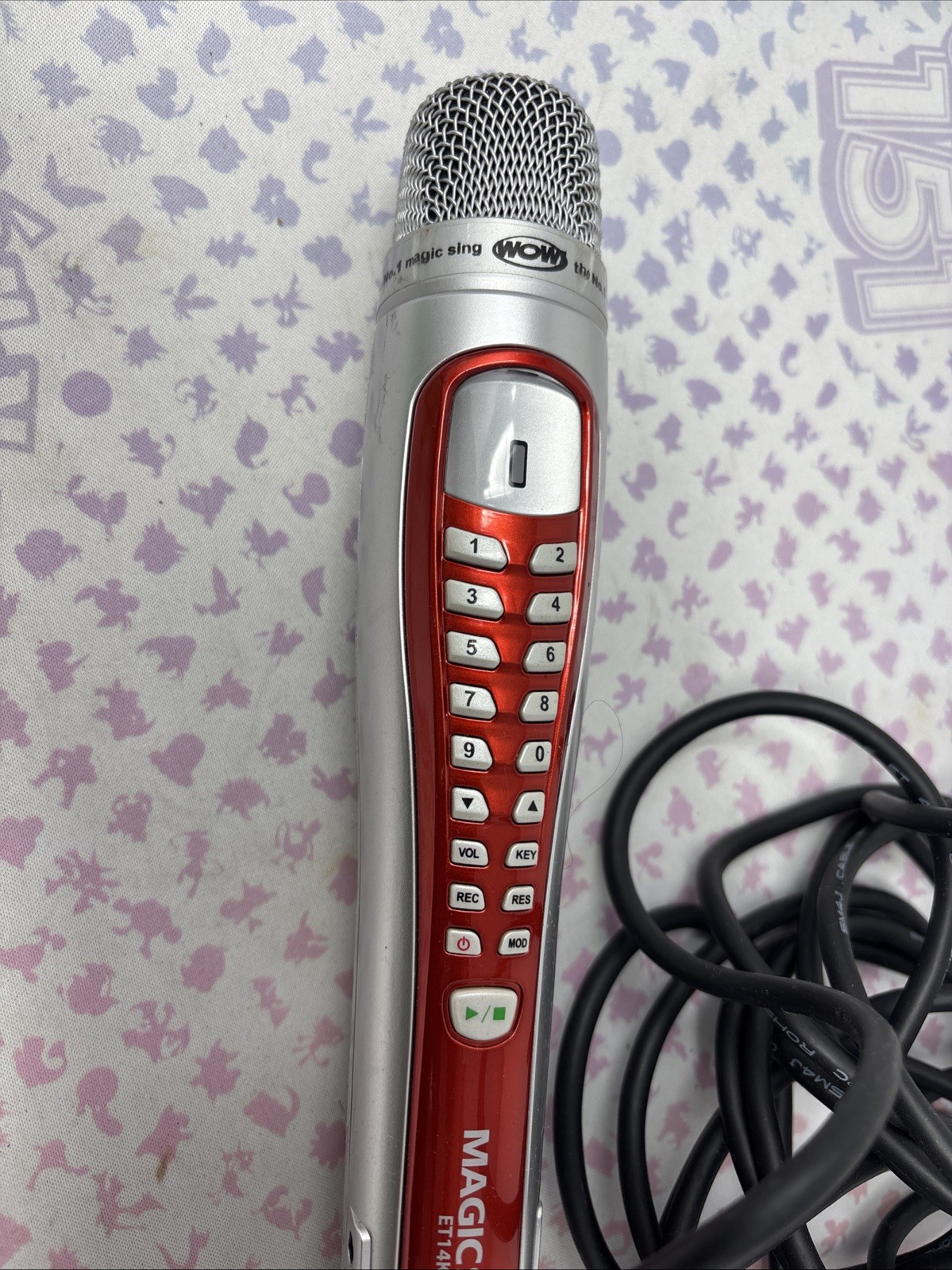 Magic Sing ET14K Karaoke Videoke Microphone Hardwired Mic Replacement