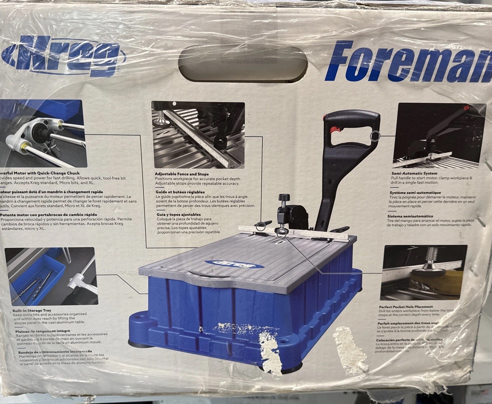 Kreg DB210 Foreman Pocket Hole Machine Benchtop Jig System NEW