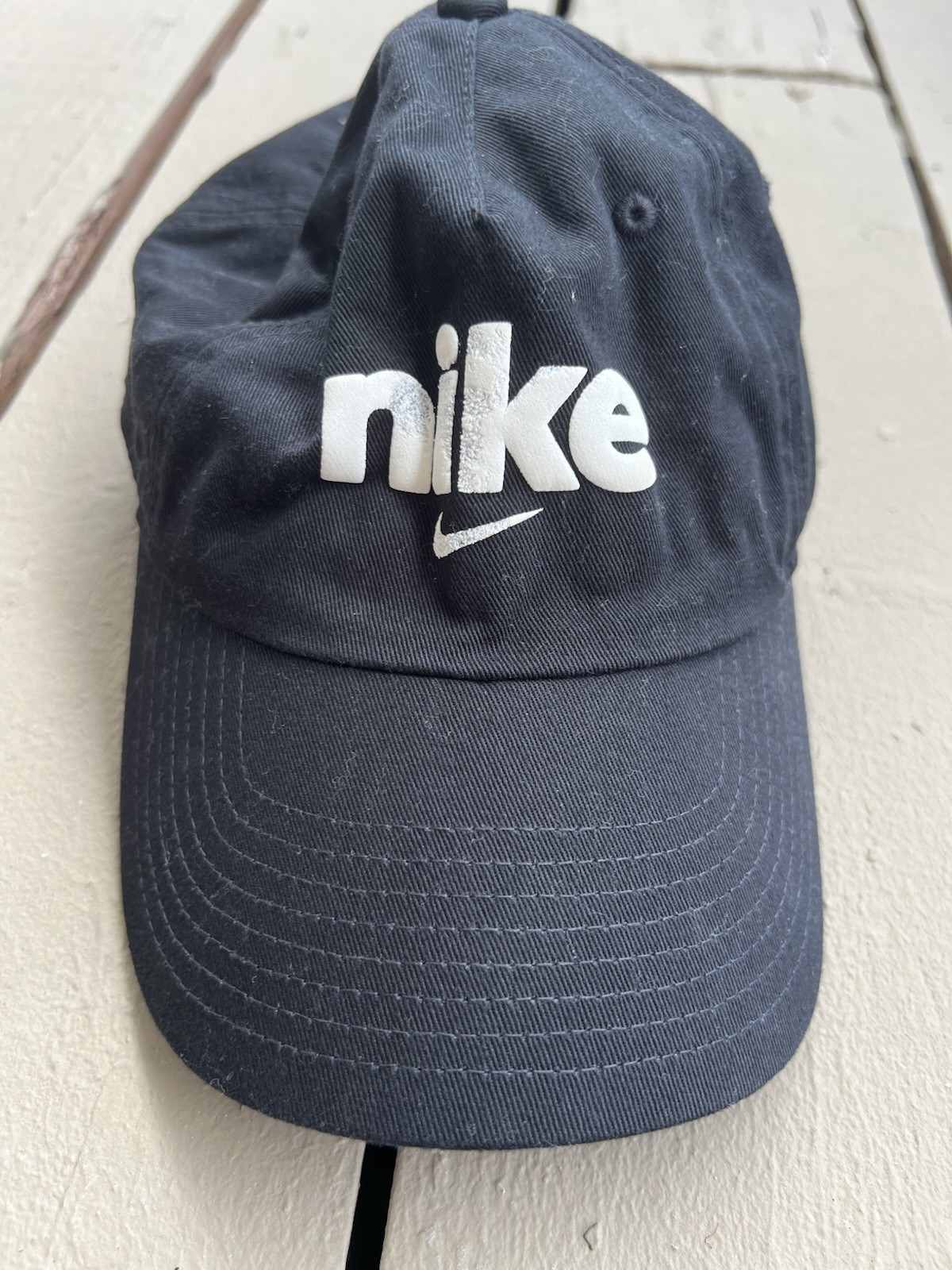 Nike Featherlight Dri-Fit Hat Unisex OSFA Black Athletic Running Cap,