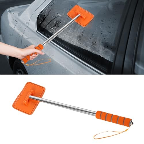Car Windshield Cleaning Tool, Car Windshield Window Cleaner, Auto Glass Orange