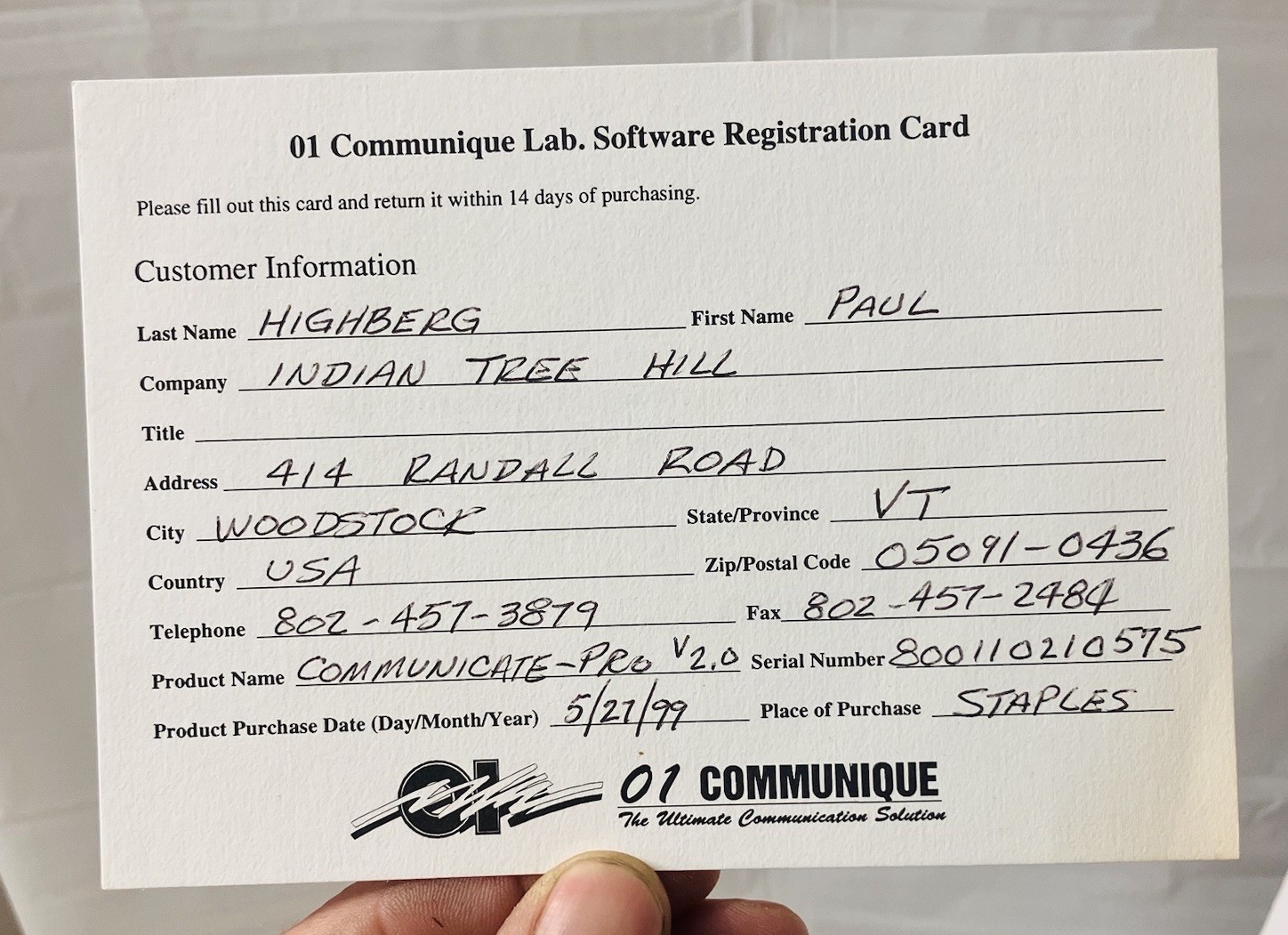 Communicate! Pro 2.0 Sealed CD w/ User Guide Win 95 NT Fax Voice Software NOS