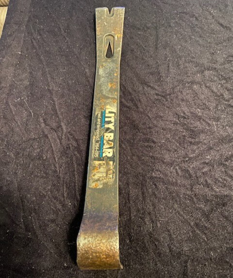 Vintage Utility Pry Bar #64-495 14" Long
