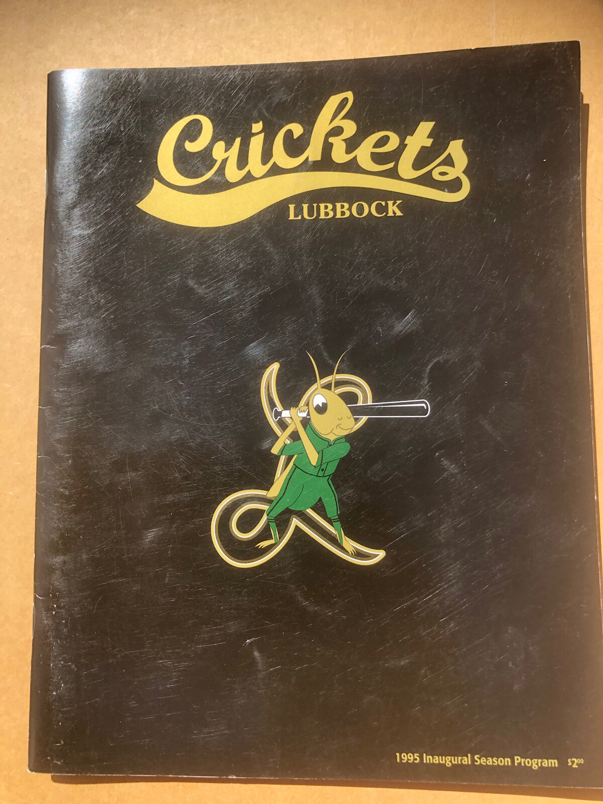 Crickets Lubbock 1995 Inaugural Season Program