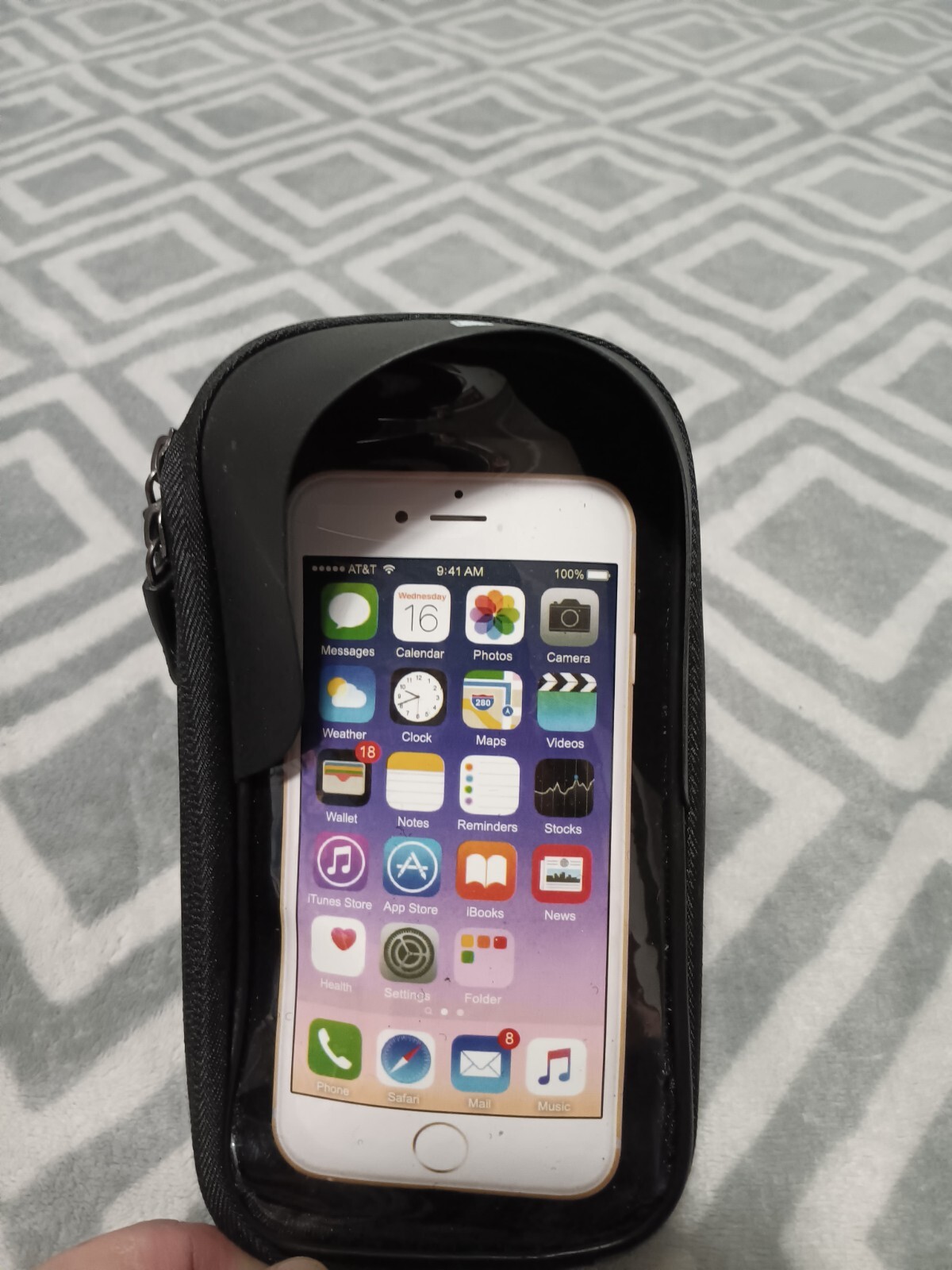 B-SOUL 1L Bicycle Touchscreen Cell Phone Bag Handlebar Bag Front Beam Bag