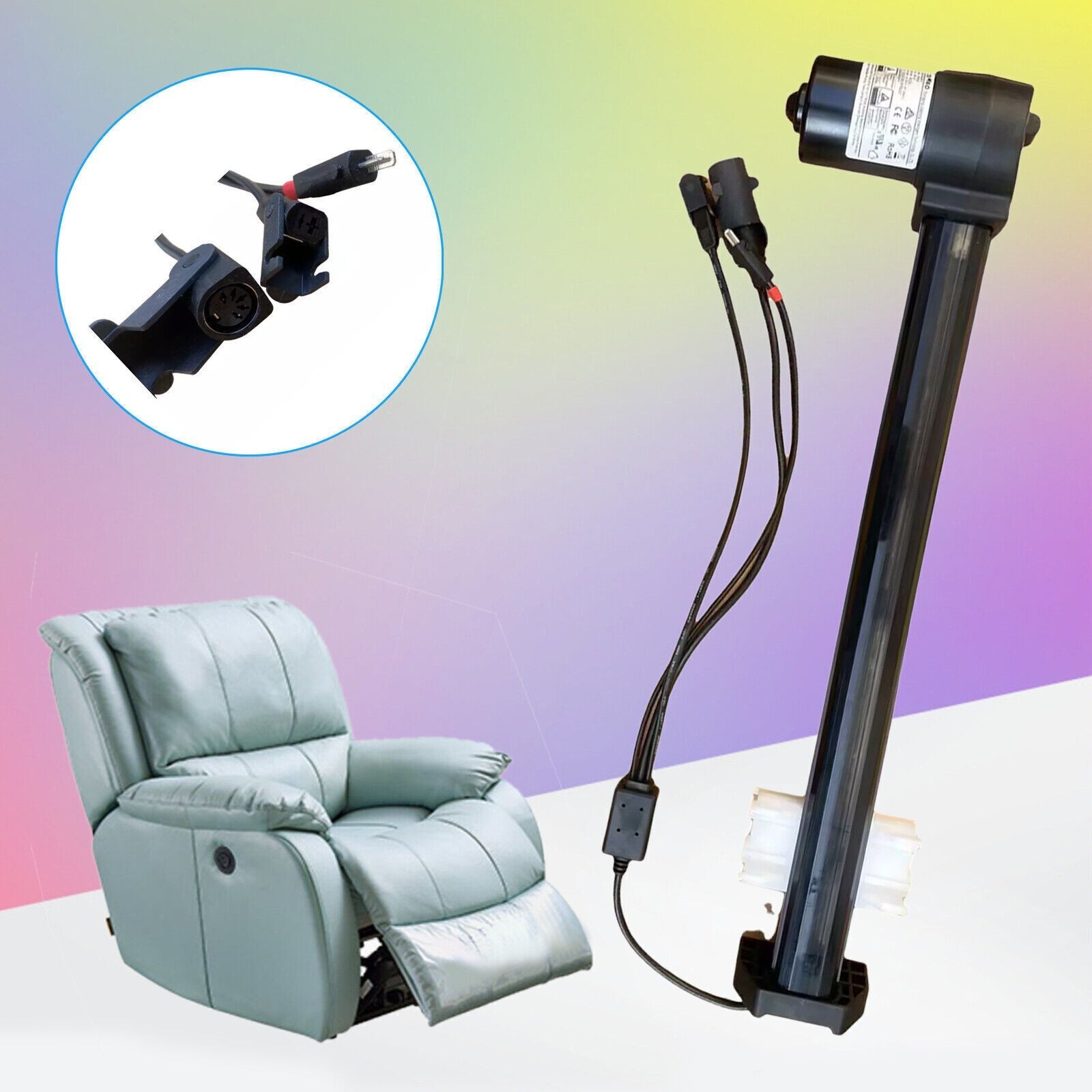 For CERO HK5002(3 plugs) Electric Recliner Chair Motor Actuator Power Ram Mover