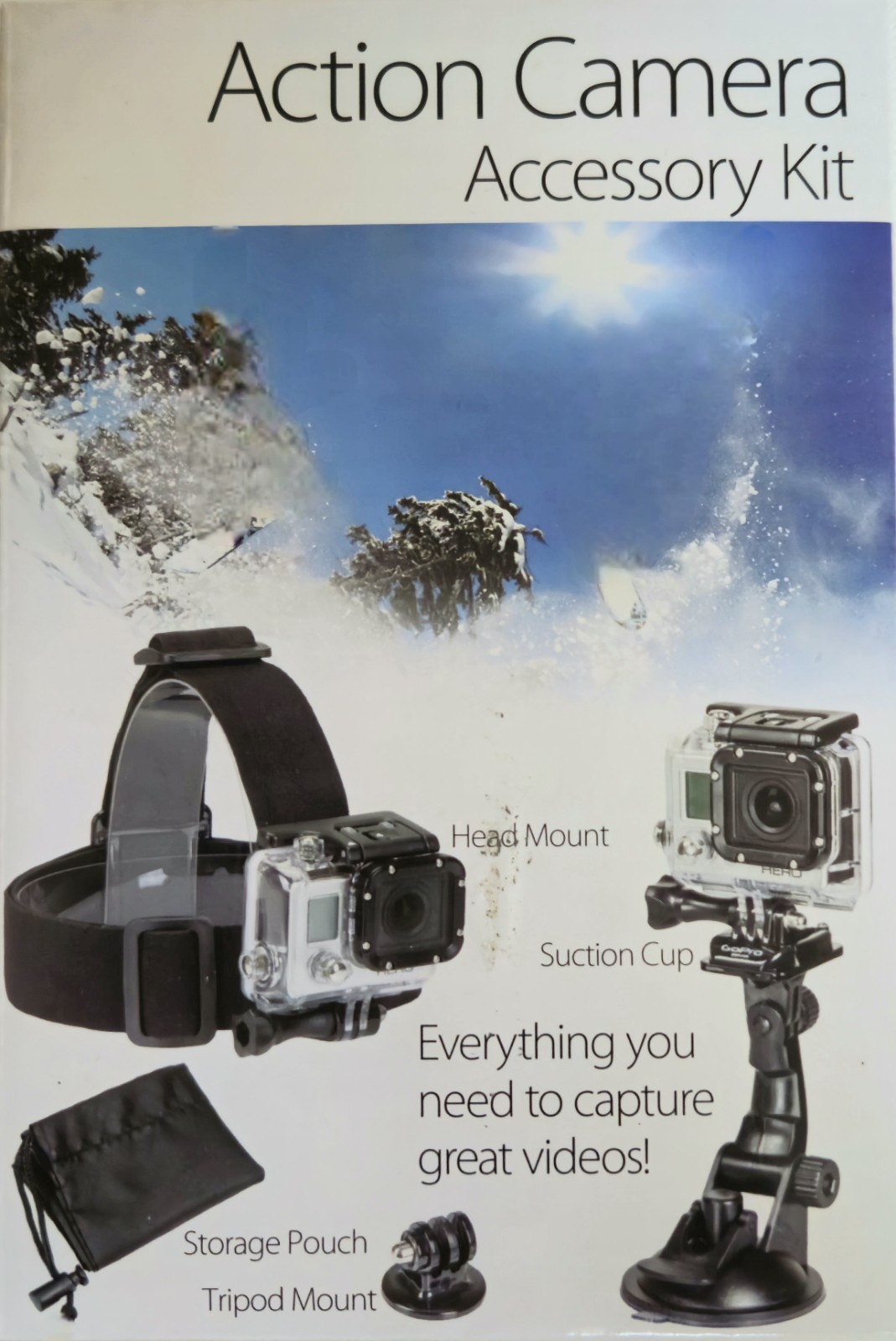Sunpak Platinum Plus Action Camera Accesory Kit Everything 2 CaptureGreat Videos