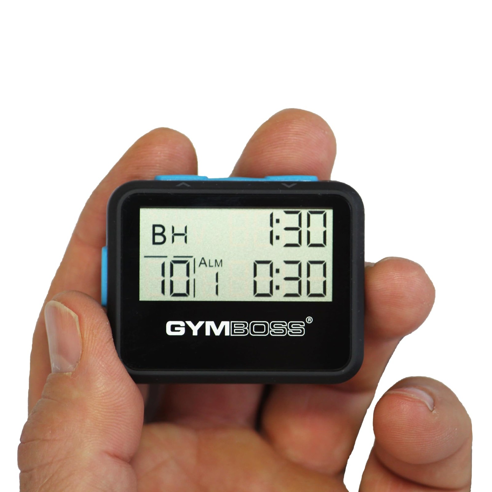 Black/Blue Softcoat Interval Timer Stopwatch