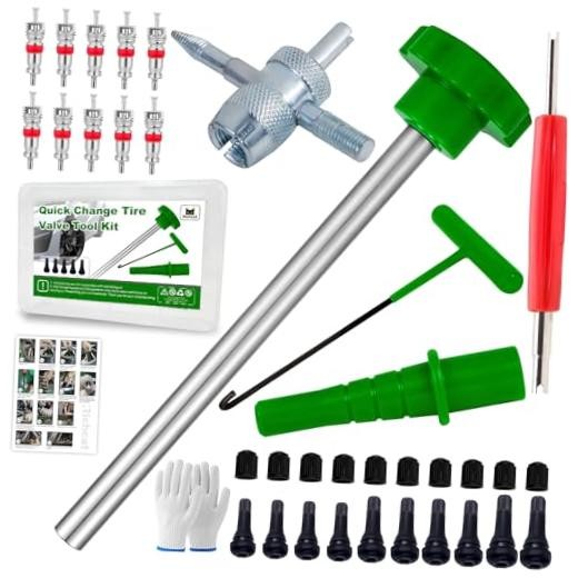 51025 Quick Tire Valve Change Tool for Cars,Tire Valve Stem Core Quickly Set B