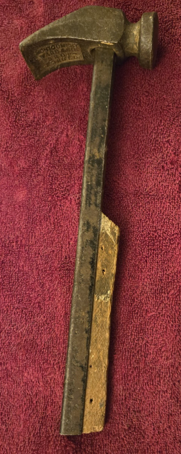 Vintage Cobblers Hammer Montgomery Ward 11" Long
