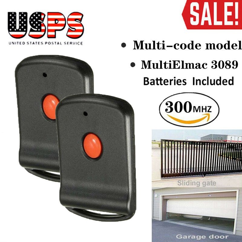 For 3089 multi-code multicode 3060 Linear R4G9 300mhz Garage Door Button Remote