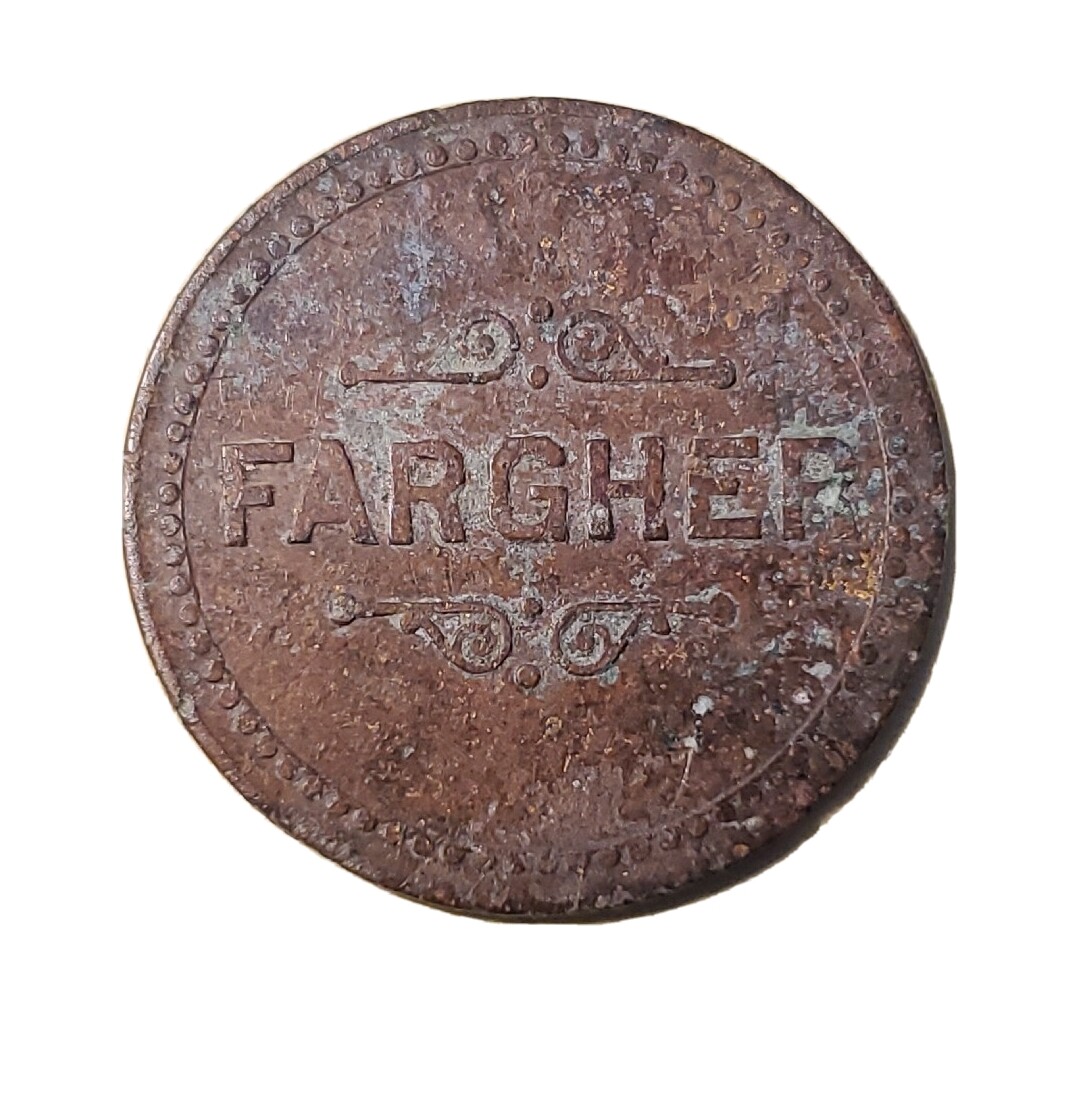 Victor, CO Trade Token: Fargher GF 5¢ In Trade TC-322218
