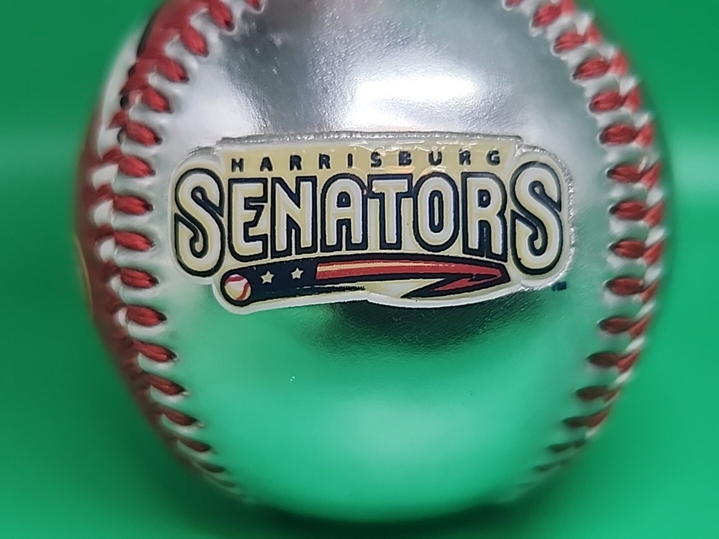 MINOR LEAGUE Harrisburg Senators Baseball MiLB Ball Red Silver Collectible Rare