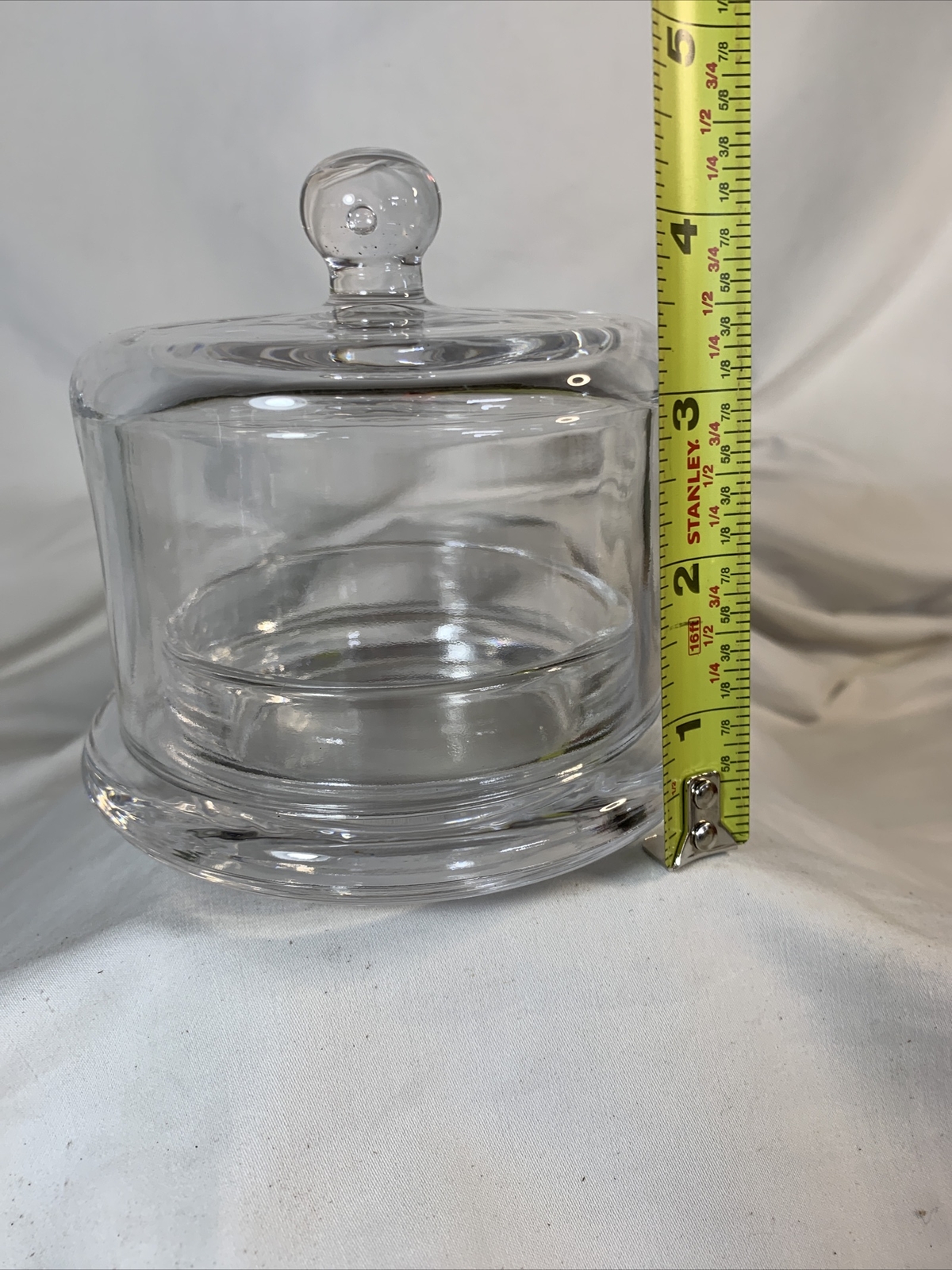 Clear ~ Round Covered Dish 3.5" Tall ~ CH-8950