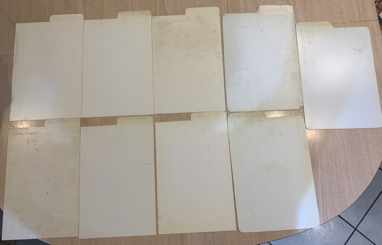 9 COMIC BOOK DIVIDERS WHITE STRONG PLASTIC 11” X 7” TAB SPACE FOR TITLES
