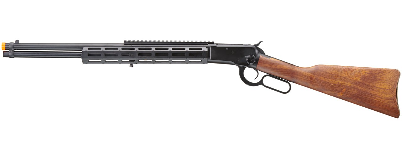 A&K M1873 ""Mares Leg"" Long Barreled Lever Action Airsoft Green Gas Rifle w/ M-