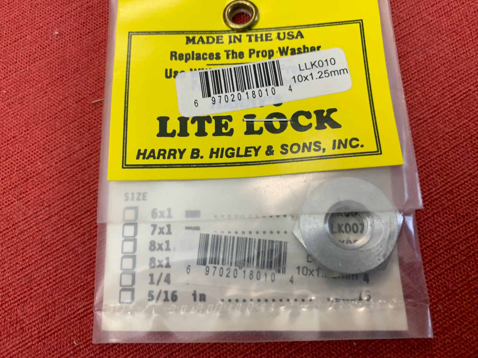 NEW HIGLLK010 - Light Lock - 10 x 1.25 By - HARRY HIGLEY LLK010